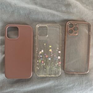 Floral and Brown Phone Case Set